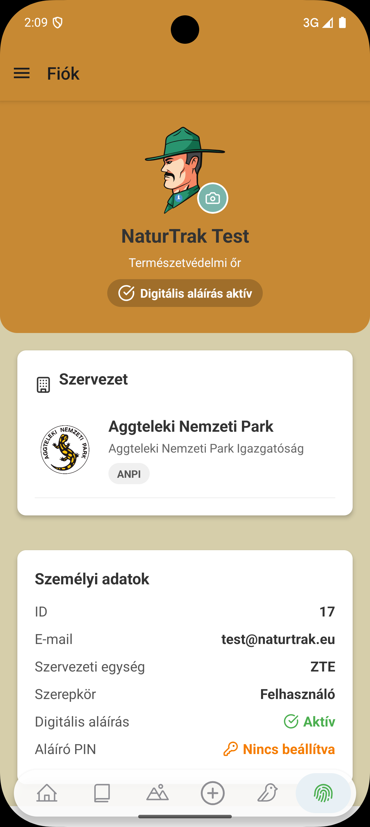 User Profile & Organization